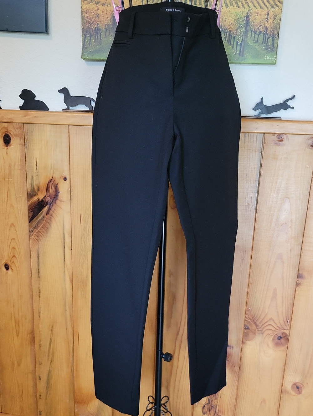 White House Black Market Black Slim Ankle Tailored Trousers